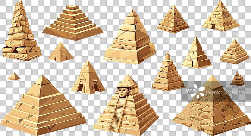 埃及金字塔卡通图片素材