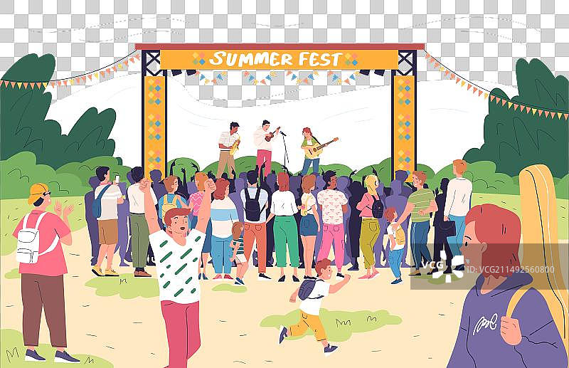 户外摇滚音乐节图片素材