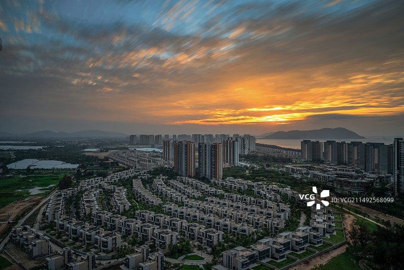 清水湾晨光图片素材