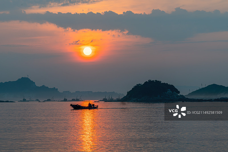东山岛日出图片素材