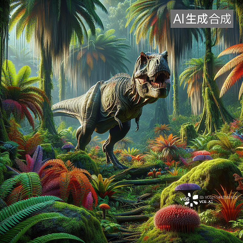 【AI数字艺术】远古生物图片素材