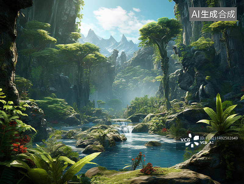 【AI数字艺术】远古生物图片素材