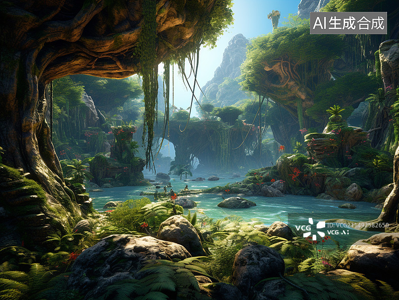 【AI数字艺术】远古生物图片素材