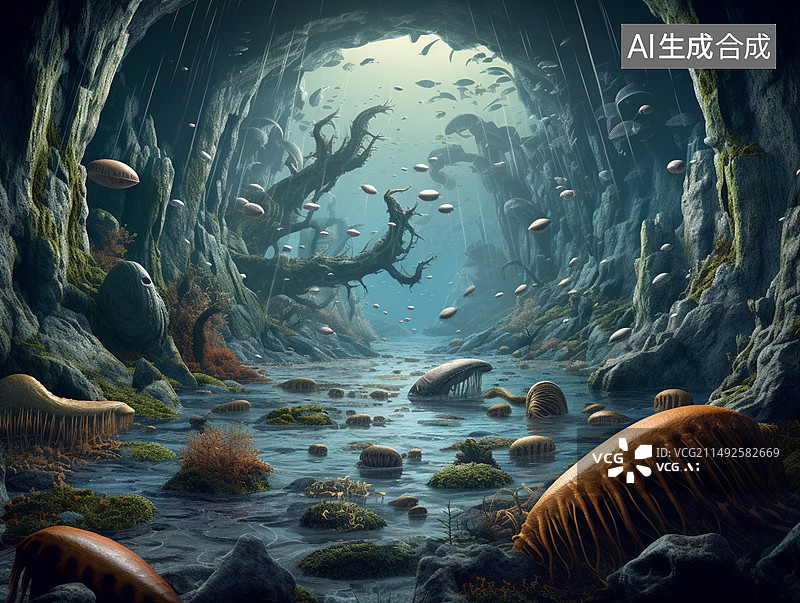 【AI数字艺术】远古生物图片素材