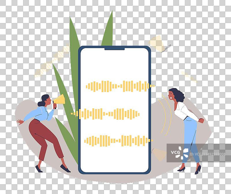 语音消息概念图片素材