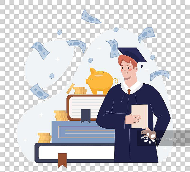 学生贷款概念图片素材