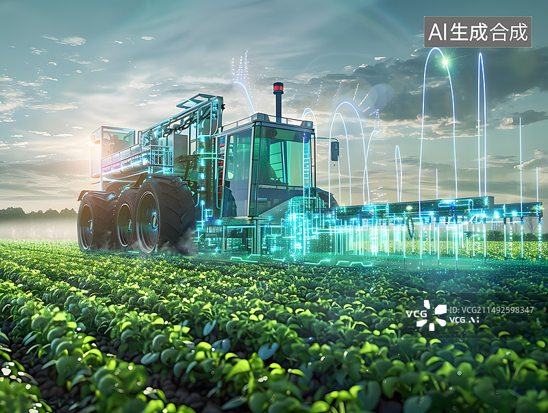 【AI数字艺术】新质生产力,智能农业图片素材