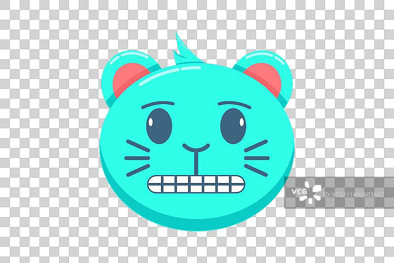 可爱猫咪表情贴纸设计图片素材