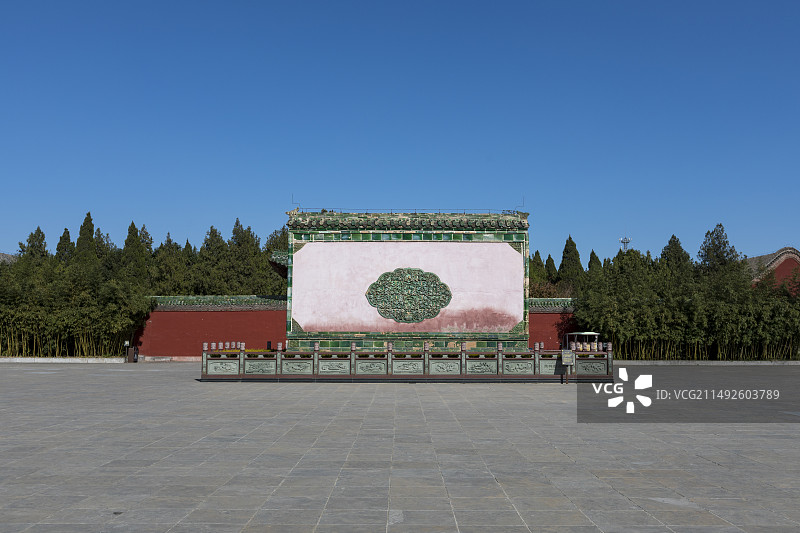 新乡市比干庙景区照壁图片素材