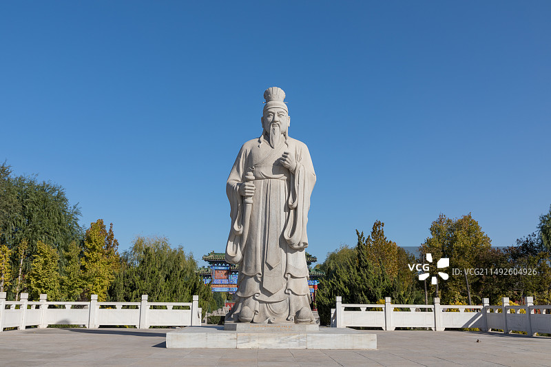 新乡市比干庙景区比干雕像图片素材