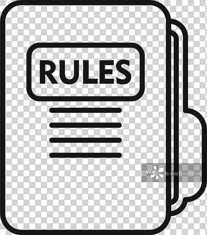 文件夹法律规则图标轮廓规范图片素材