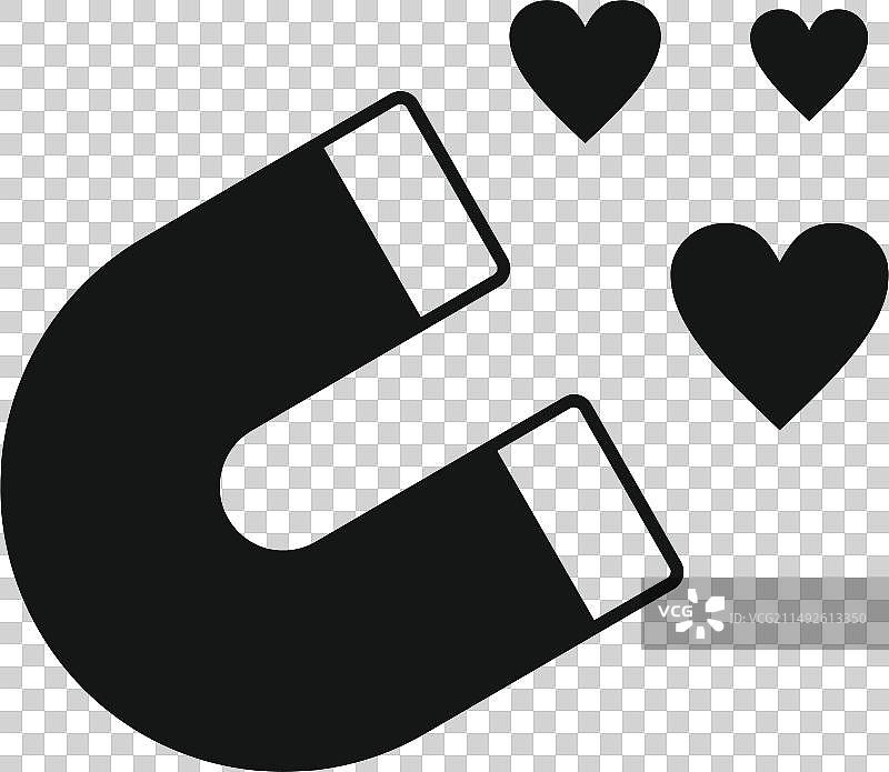 内容磁铁吸引点赞图标图片素材