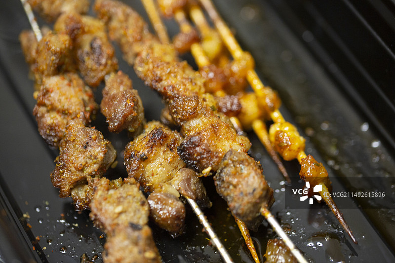 烧烤羊肉串图片素材