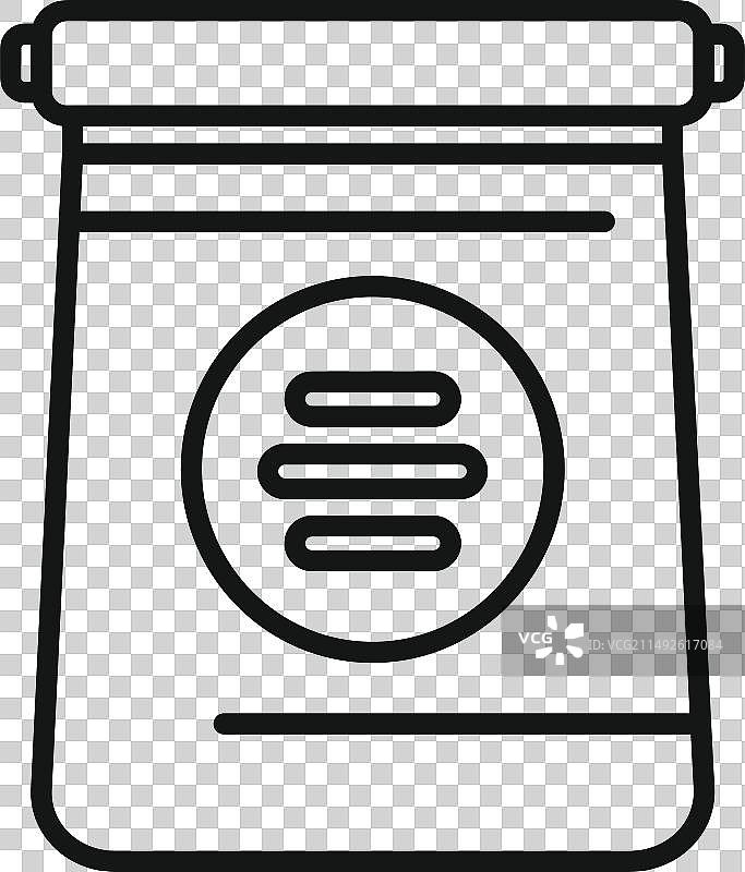 谷物包装食品图标轮廓自动售货图片素材