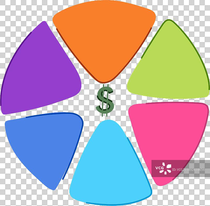 投资者投资组合卡通图片素材