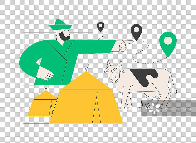 游牧主义抽象概念图片素材