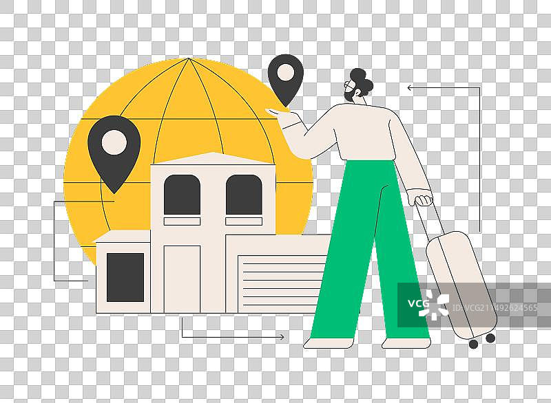 返乡移民抽象概念图片素材