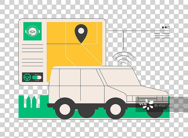 自动驾驶抽象概念图片素材