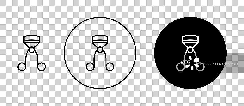 睫毛夹图标套装图片素材