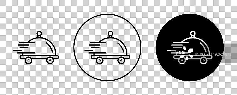 外卖配送图标集：外卖订单符号图片素材