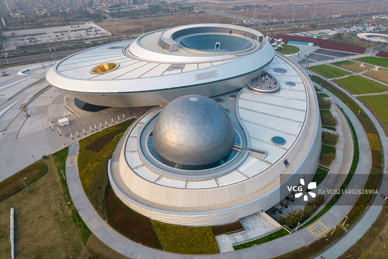 上海天文馆 滴水湖 临港新城图片素材