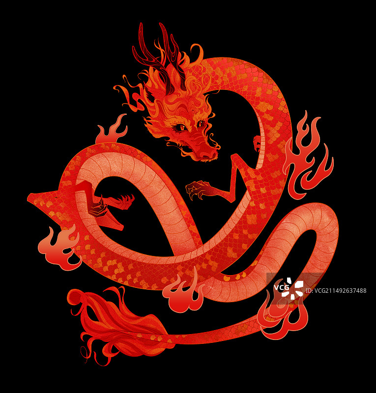 红龙图片素材