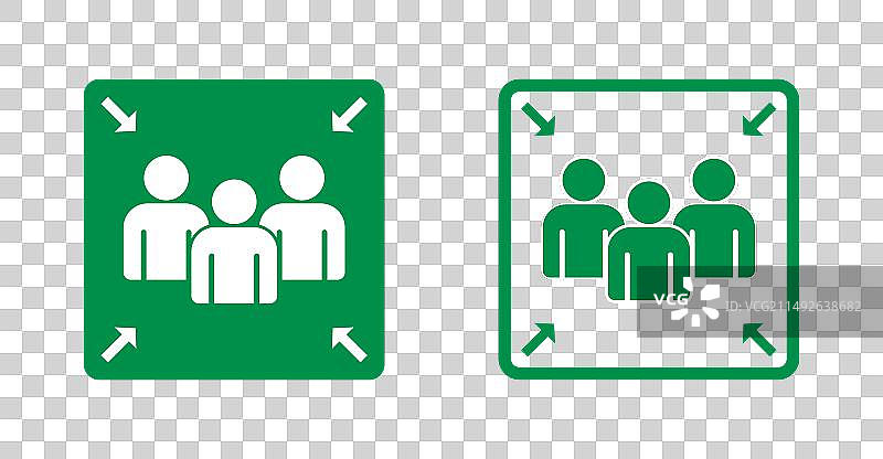 紧急消防集合点图标图片素材