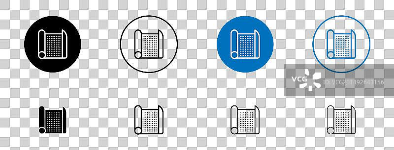 砂纸图标集：表面砂光纹理纸图片素材