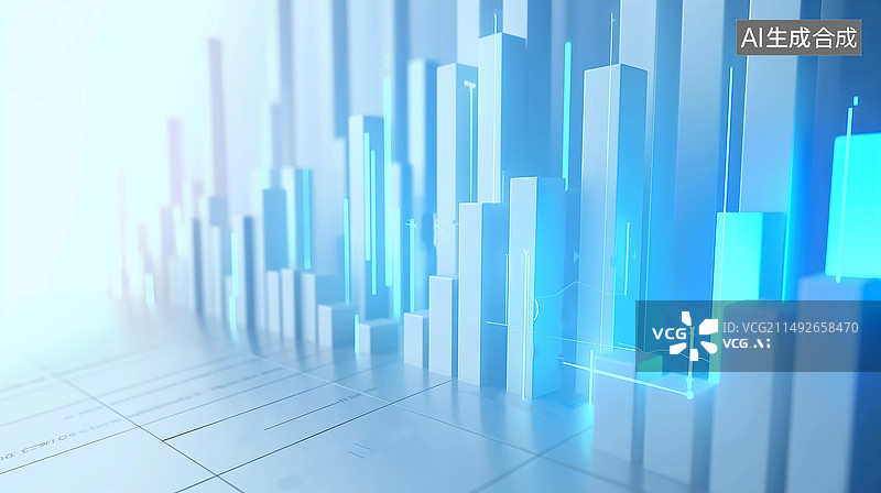 【AI数字艺术】数据分析数字空间图表抽象背景图片素材