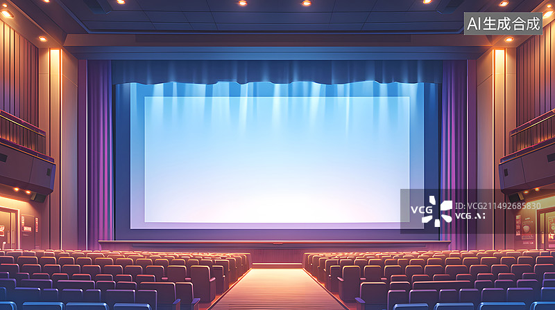 【AI数字艺术】红色演讲台图片素材