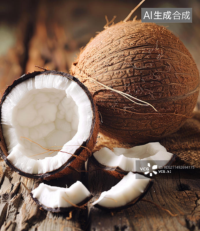 【AI数字艺术】椰子图片素材