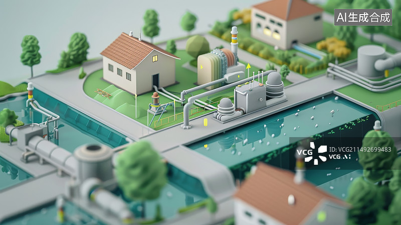 【AI数字艺术】智慧农业实现智能灌溉图片素材