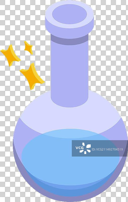 创意新想法烧瓶图标2.5D图片素材