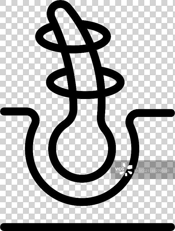 头发健康图标轮廓图片素材