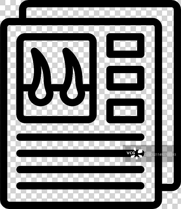 毛发学科学图标图片素材