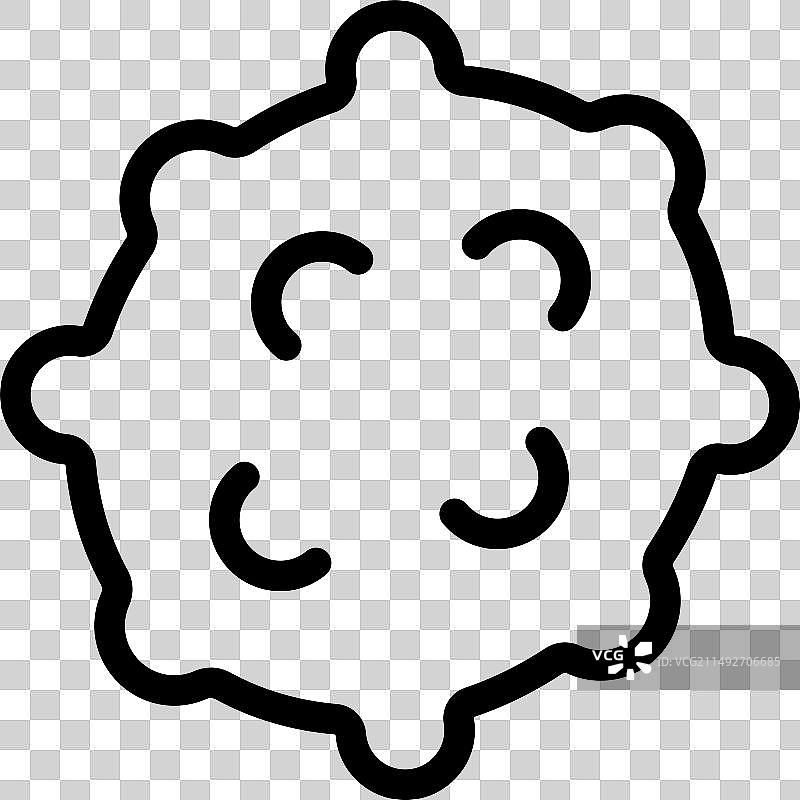 刺角瓜轮廓图标图片素材