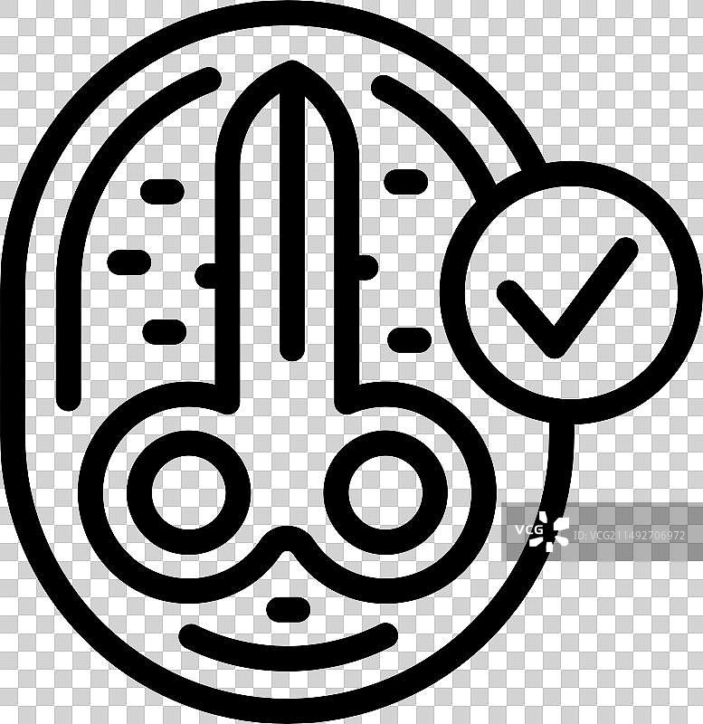 消毒指甲剪轮廓图标图片素材