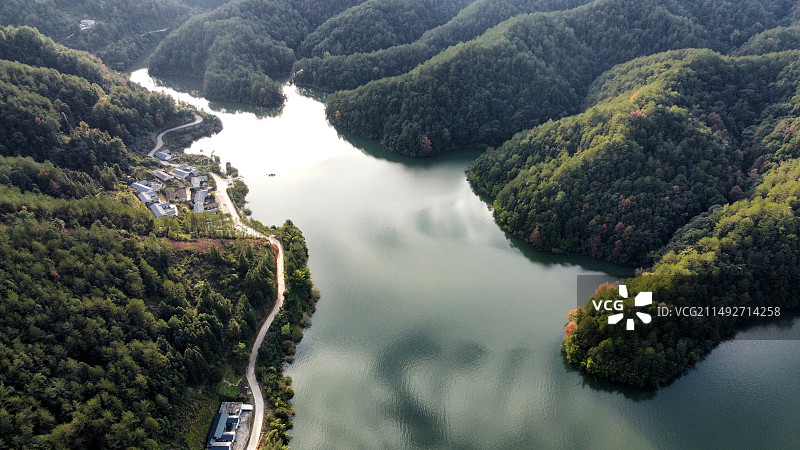 长潭水库山塘图片素材