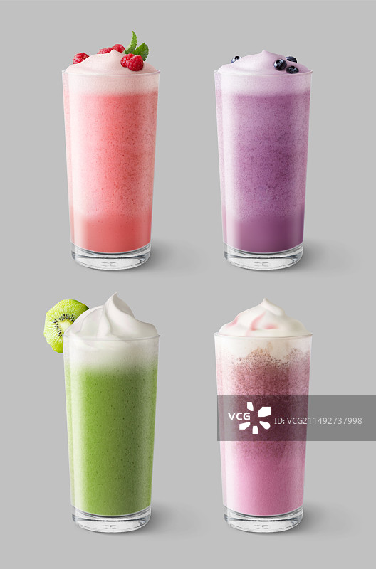 分离的思慕雪套装图片素材