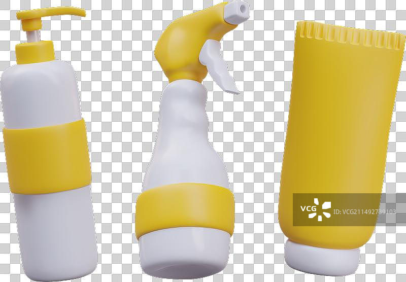 带有清洁剂或化妆品的喷雾瓶图片素材