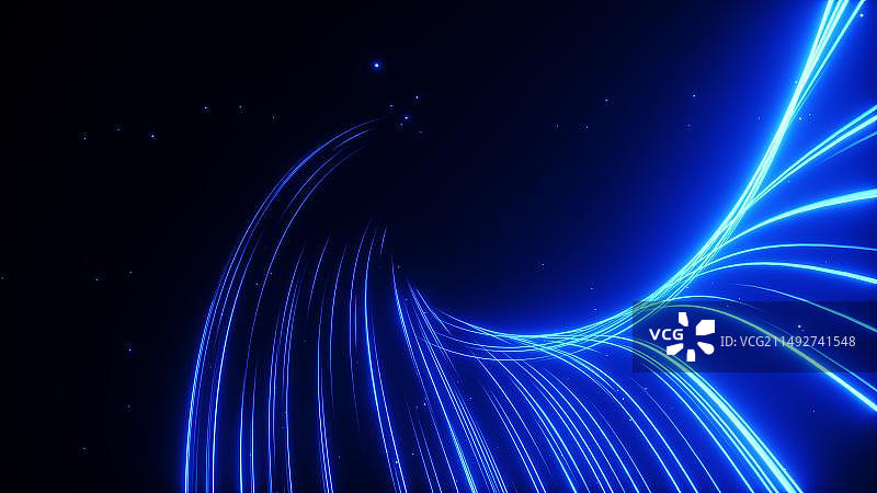 蓝色科技未来光背景图片素材