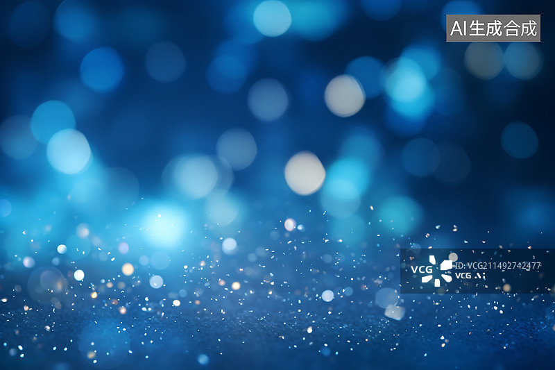 【AI数字艺术】抽象的节日模糊背景，美丽的散景，相机镜头效果，圆形光斑图片素材