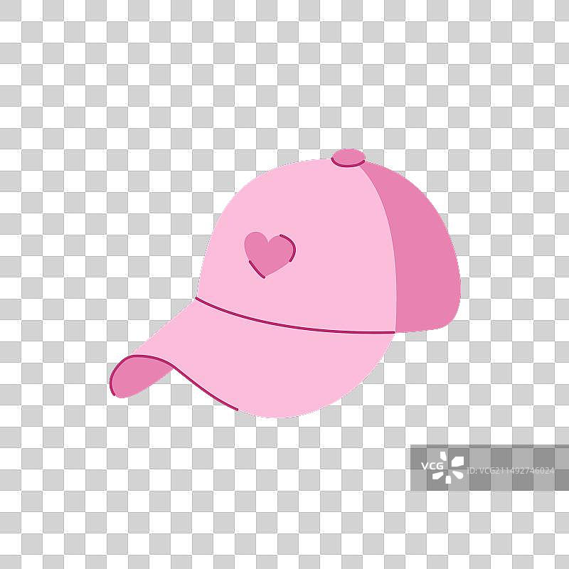 粉色运动帽夏季服装配饰图片素材