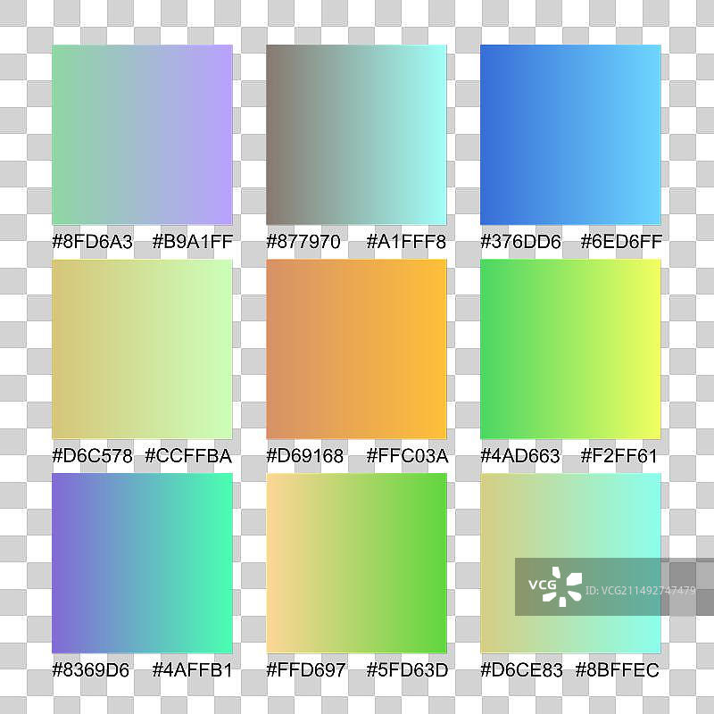 渐变炫彩彩虹全息图图片素材
