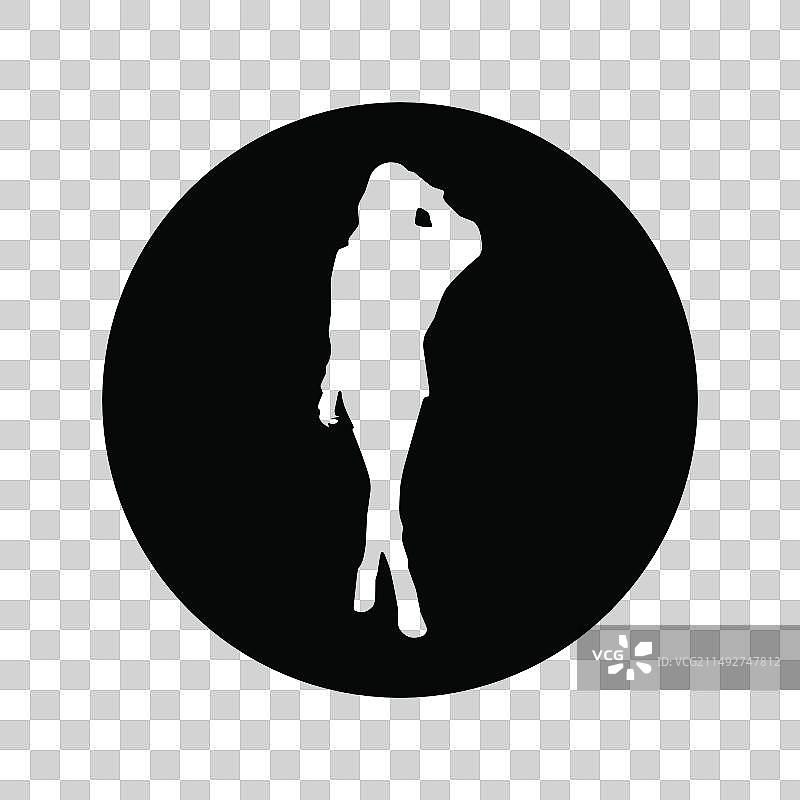 模特女孩模板图标图片素材