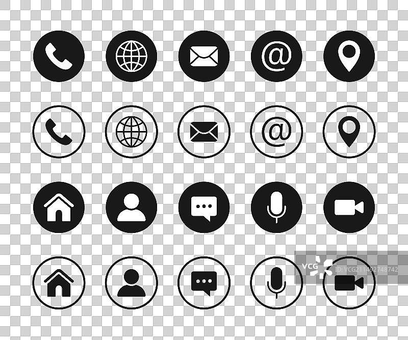 网页联系与沟通图标图片素材