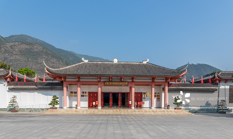 四川省雅安石棉县安顺场红军渡图片素材