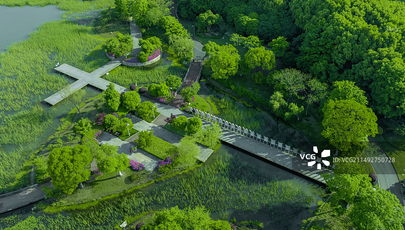 江南公园里的春色Spring图片素材