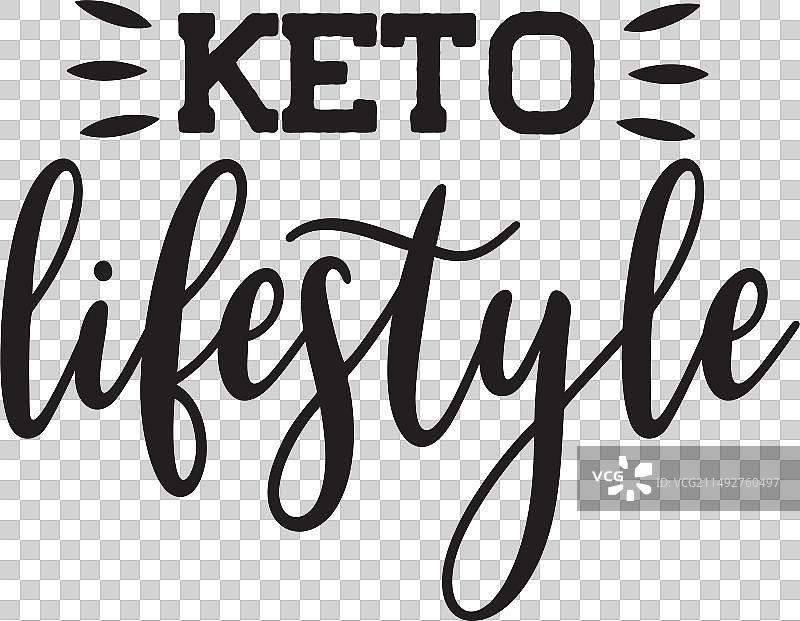 白色背景上的生酮生活方式设计图片素材