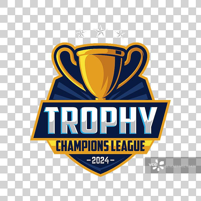 奖杯吉祥物徽标设计模板图片素材